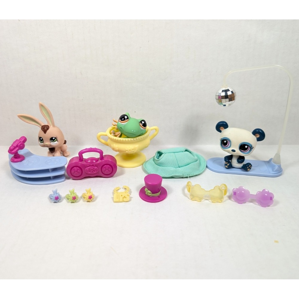 Littlest Pet Shop Tricks 'n Talents Show Playset COMPLETE #1019 #1020 #1021